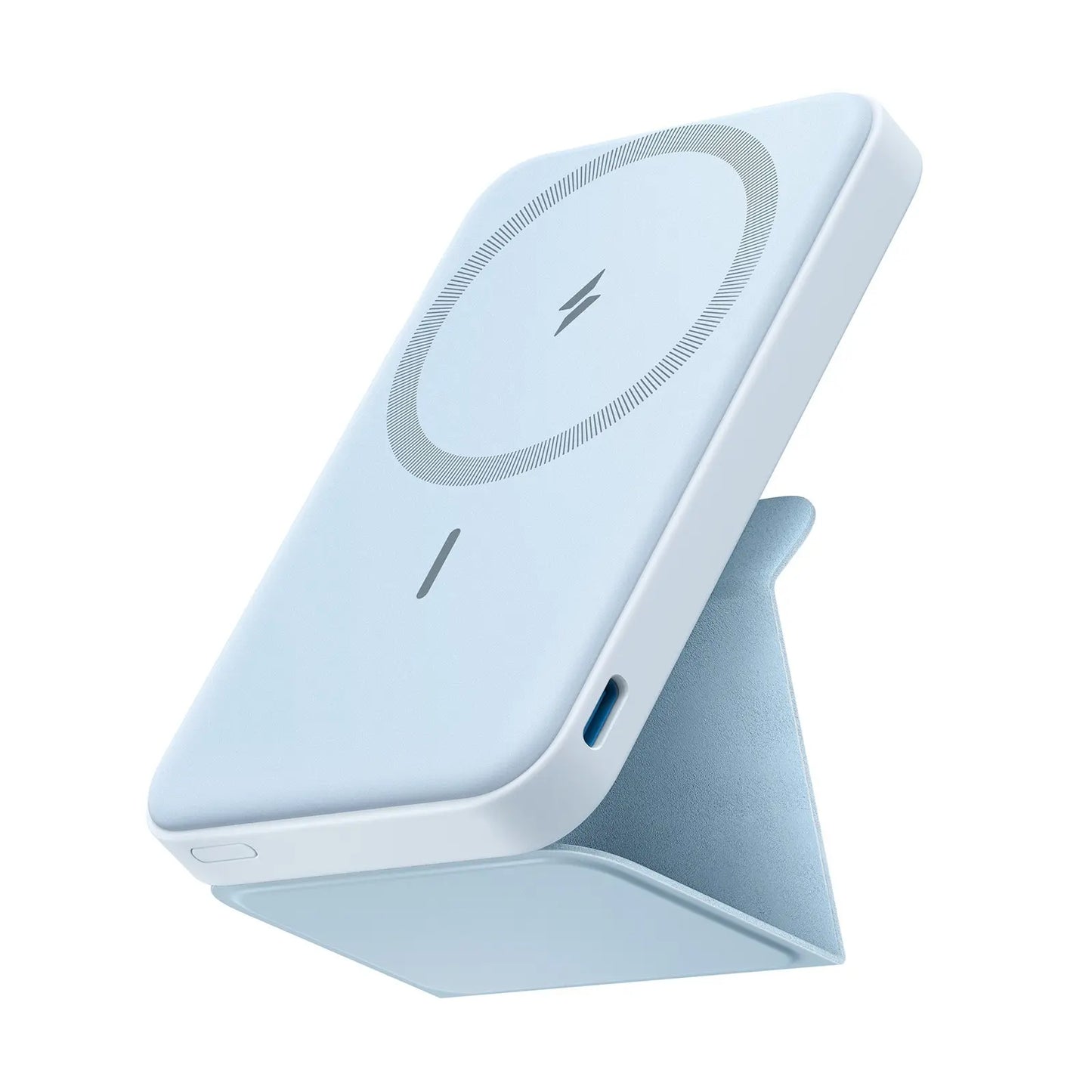 Anker 5,000mAh Magnetic Power Bank - Wireless Portable Charger with Foldable Stand & USB-C Port for iPhone 17/16/15/14/13