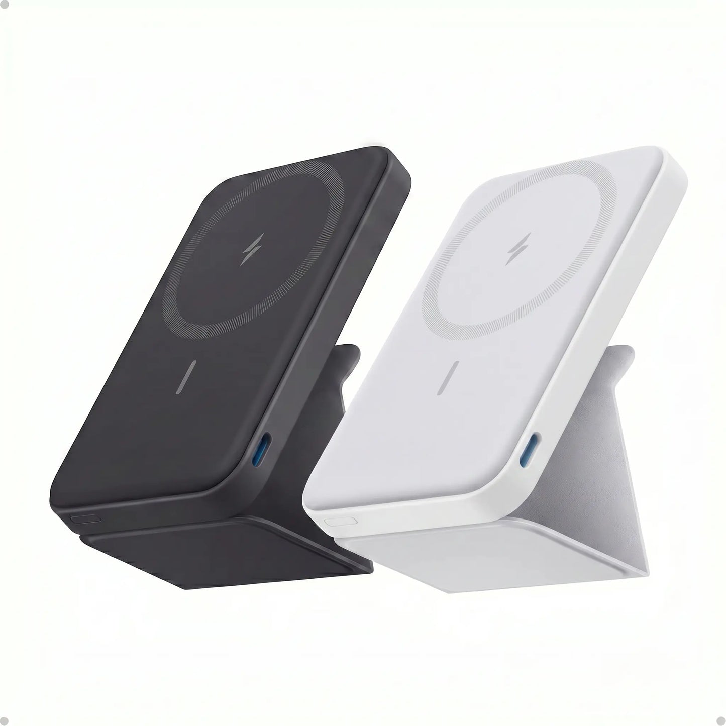 Anker 5,000mAh Magnetic Power Bank - Wireless Portable Charger with Foldable Stand & USB-C Port for iPhone 17/16/15/14/13