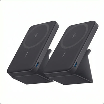 Anker 5,000mAh Magnetic Power Bank - Wireless Portable Charger with Foldable Stand & USB-C Port for iPhone 17/16/15/14/13